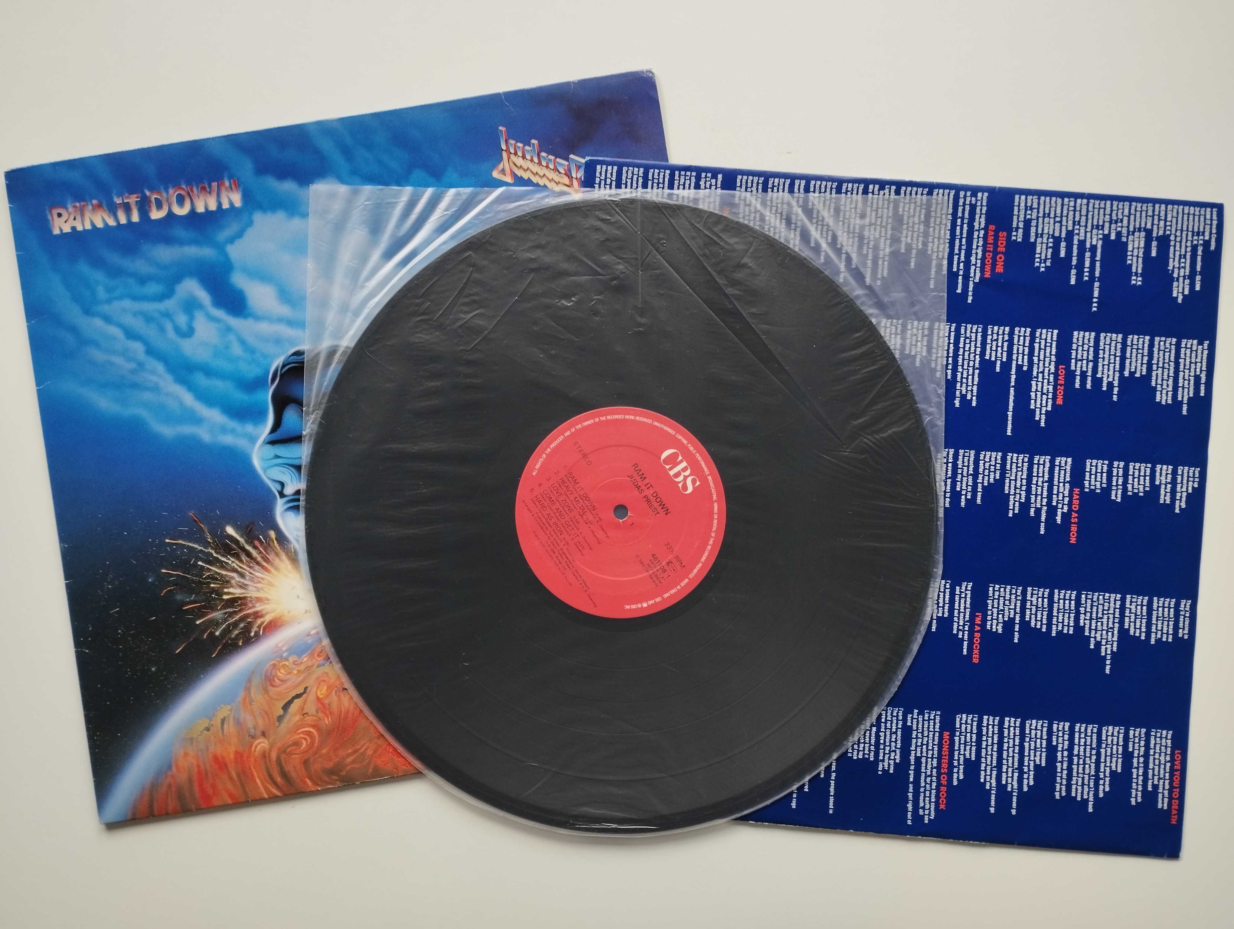 Płyta winylowa LP JUDAS PRIEST Ram It Down 1988 1 st. UK