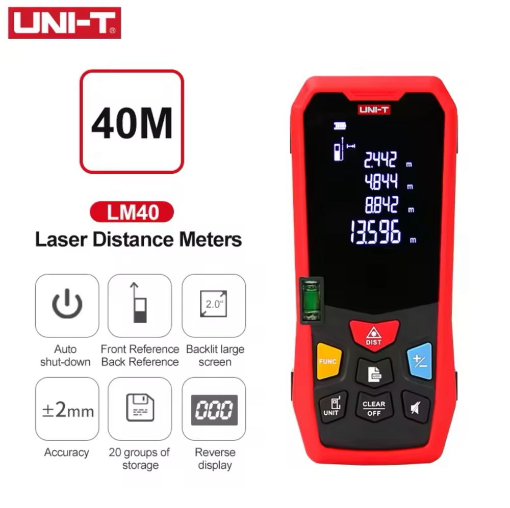 Лазерная рулетка Uni-t Lm40