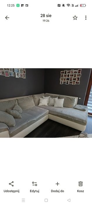 Duży narożnik do salonu