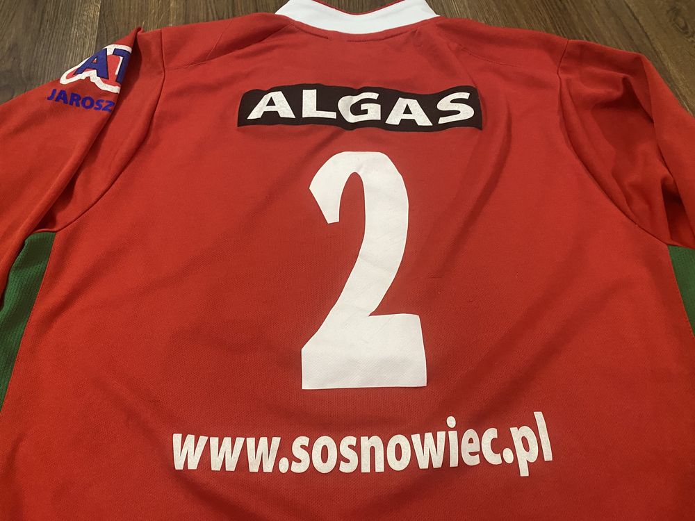 Koszulka meczowa Zagłębia Sosnowiec z sezonu 2009/2010 Marcina Strojka