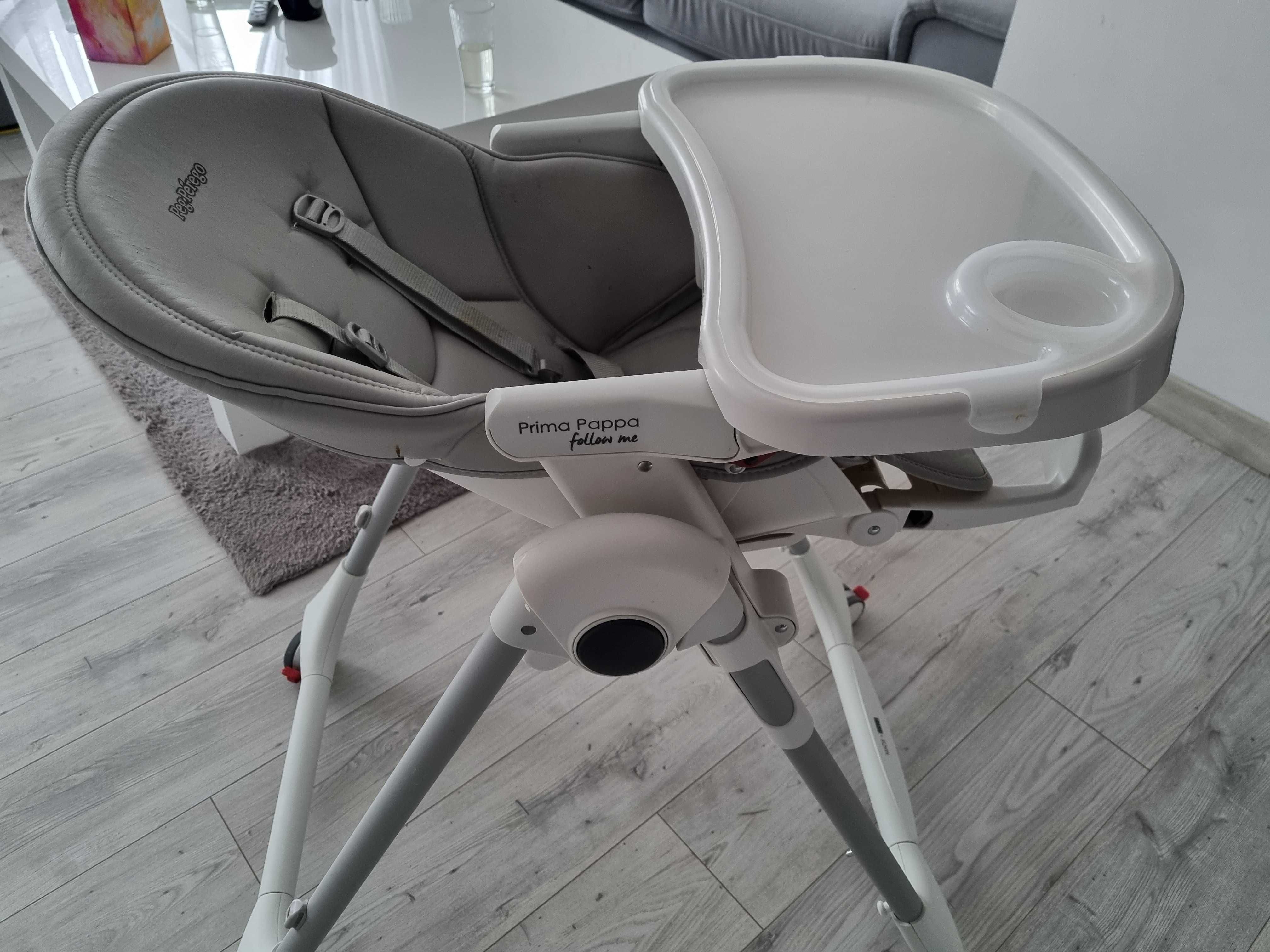Krzesełko Peg Perego Prima Pappa Follow w kolorze Ice