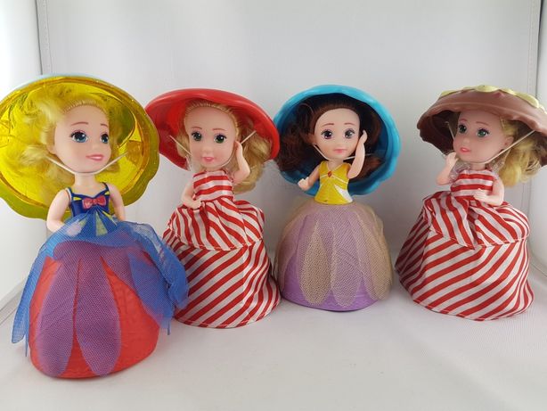 4 laleczki babeczki Cupkake pachnące składane lalki