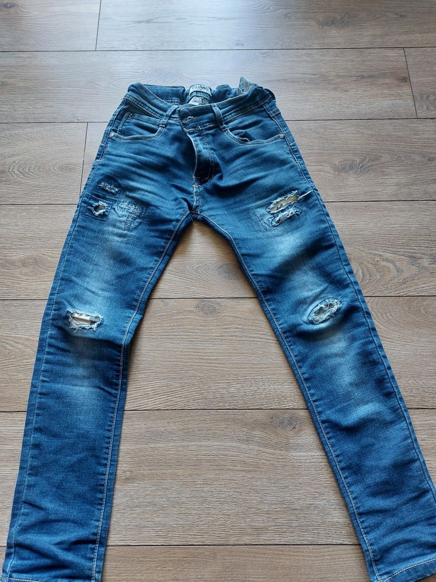 Spodnie jeansowe chłopięce 134-140