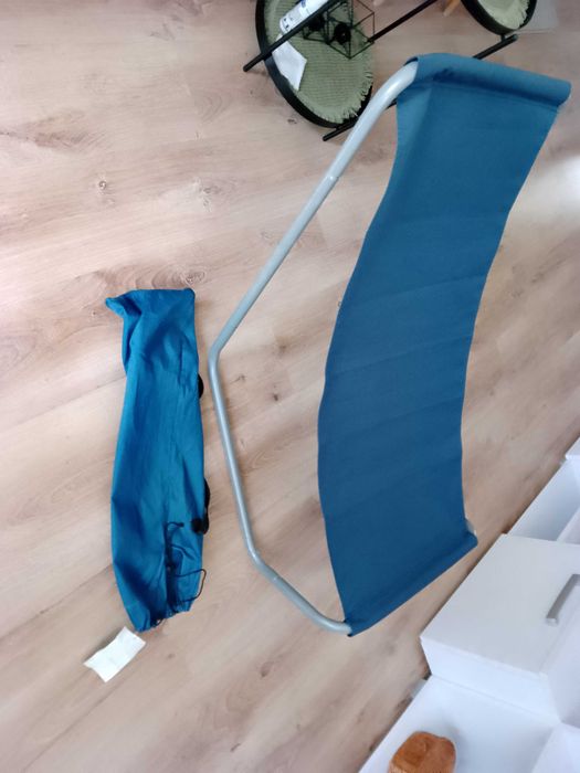 Leżak Składany Do Torby Plażowy Lekki Turystyczny Ogrodowy Z Pokrowcem