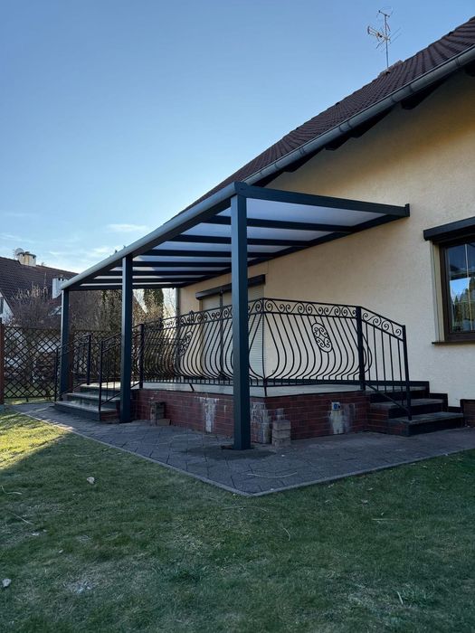 Zadaszenie Aluminiowe z Poliwęglanem 16mm 700x300 Taras , CarPort,7016