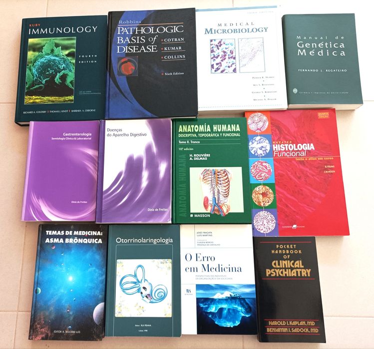 Lote de Livros sobre Medicina (Anatomia / Gastrenterologia)
