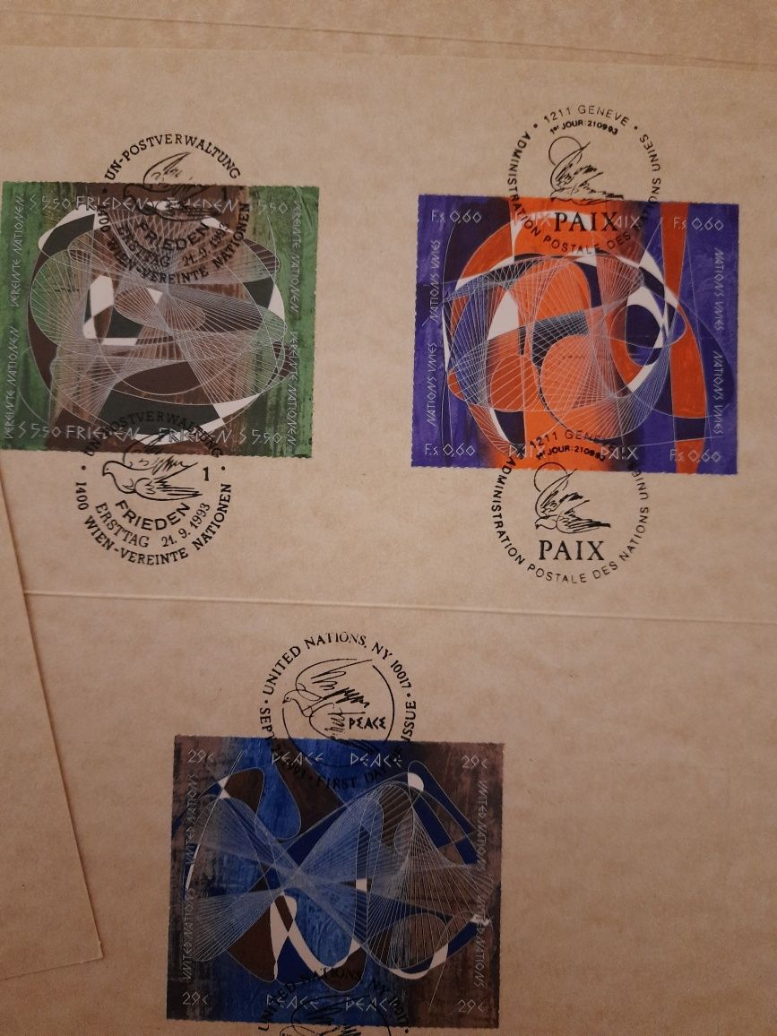 Лимитированная серия марок с United nations оригинал. Марки