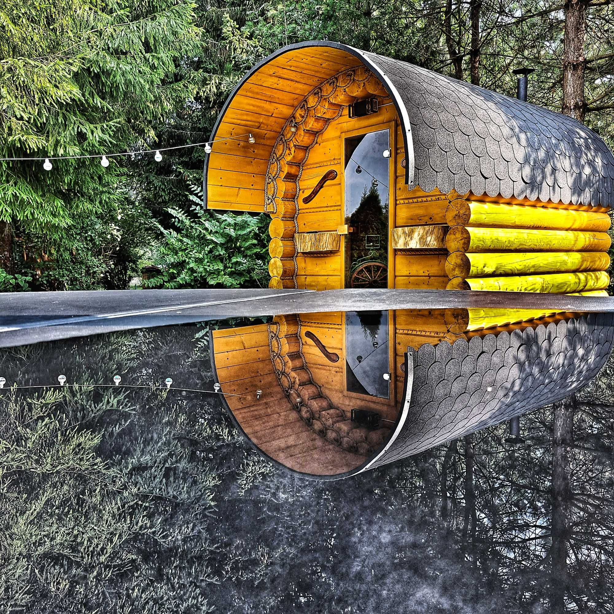Całoroczny duży domek z DARMOWĄ Sauną i Jacuzzi nad rzeką - Bieszczady