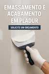 Serviços de emassador para Pladur