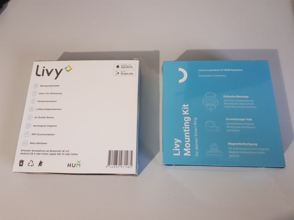 Livy Smart Ring — датчики якості повітря, сигналізація, Wi-Fi