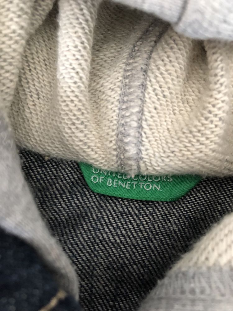 Kurtka dżinsowa jeansowa Benetton katana rozmiar 74/80 benetton