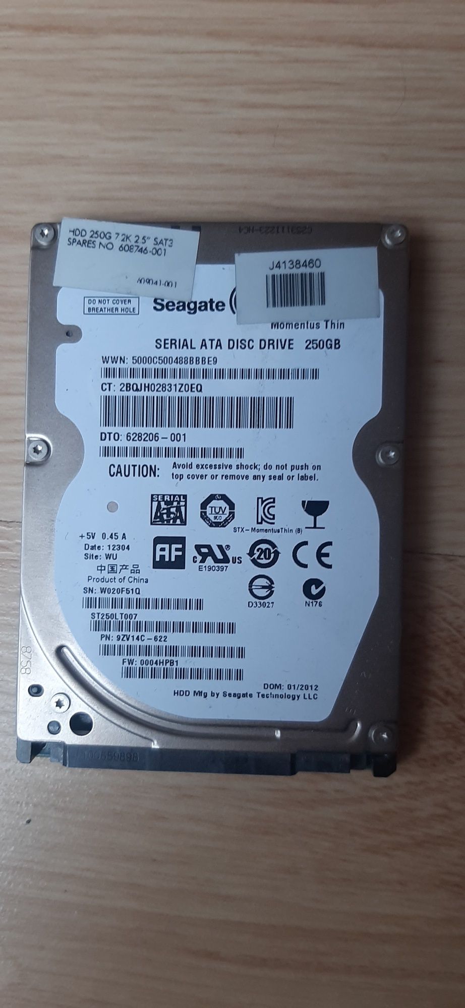 Dysk twardy HDD 250GB