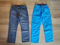 Zestaw 2x spodnie chłopięce 128 134 Cool Club F&F szare jeansy