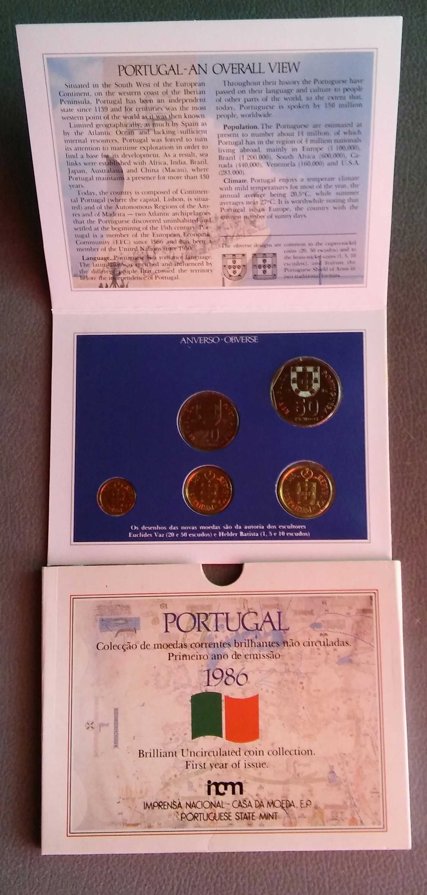 Moedas carteiras BNC 1986 e 1991