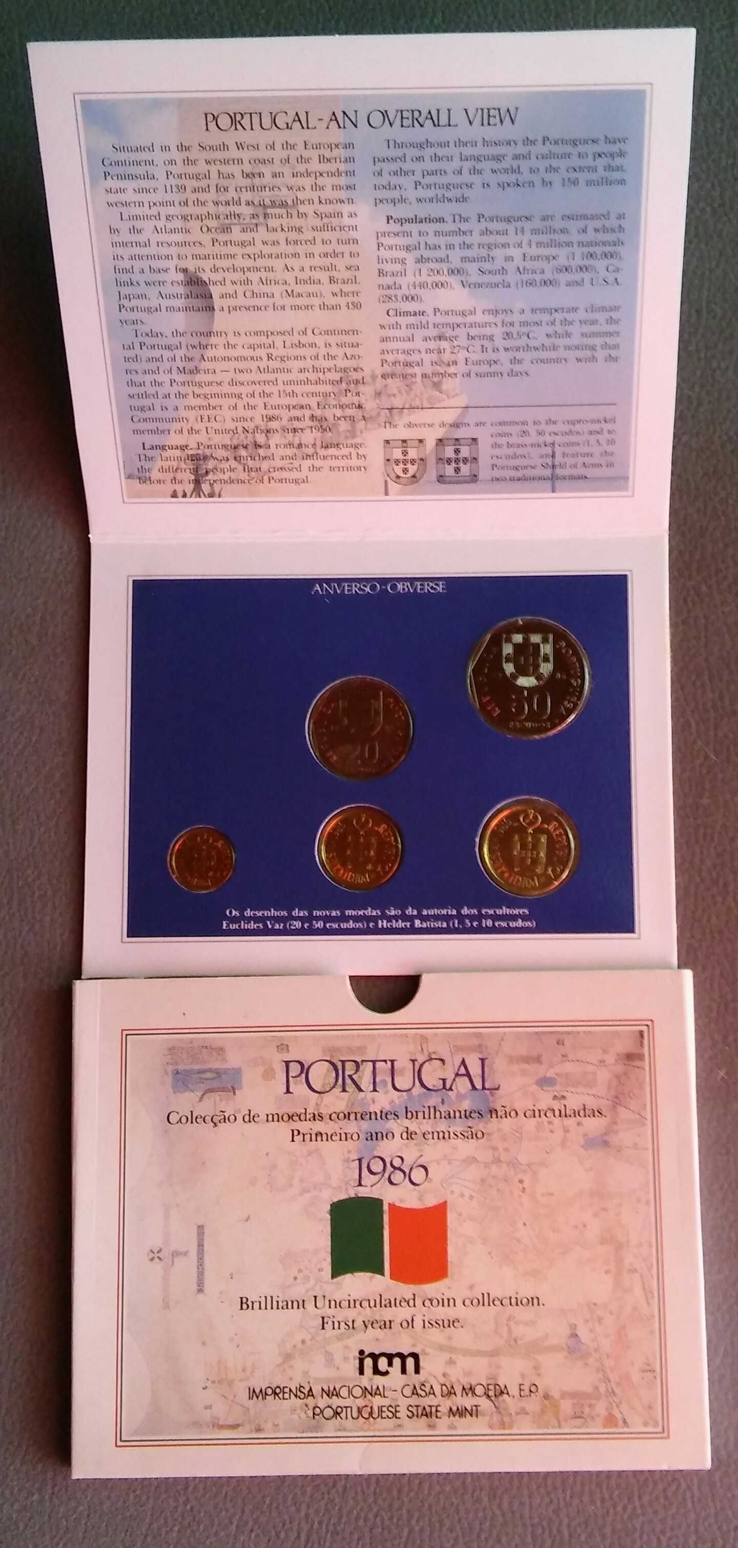 Moedas carteiras BNC 1986, 1991 e 1997