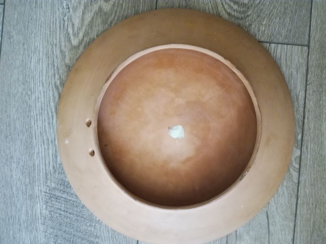 Тарелка настенная глиняная