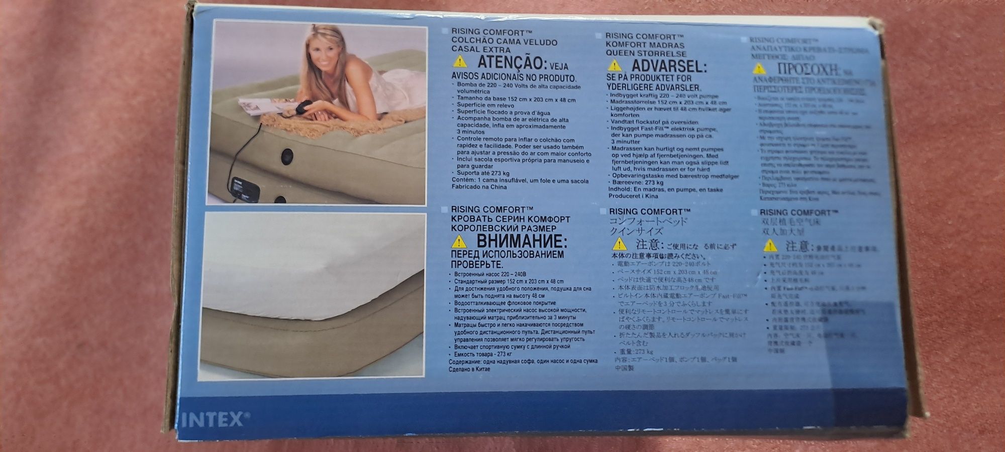 INTEX materac  automatycznie dmuchany