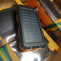 Повербанк c мощным фонарем солнечная батарея PowerBank 20000mah