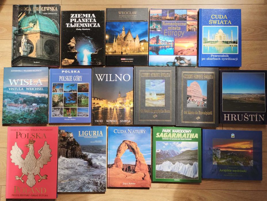 16x Albumy Krajoznawcze Wilno Cuda świata Liguria Cztery strony