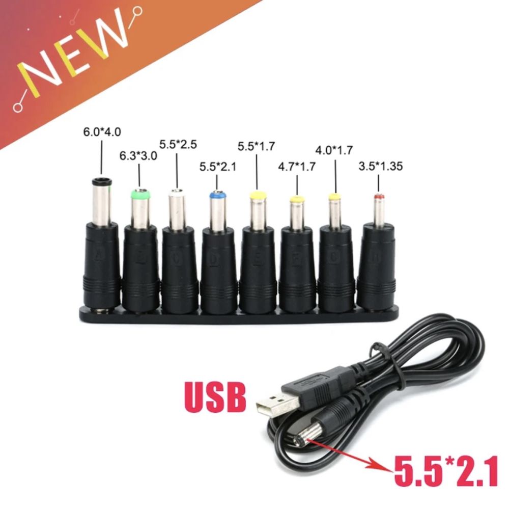 Кабель шнур для роутера 5v 9v 12v перехідник usb dc