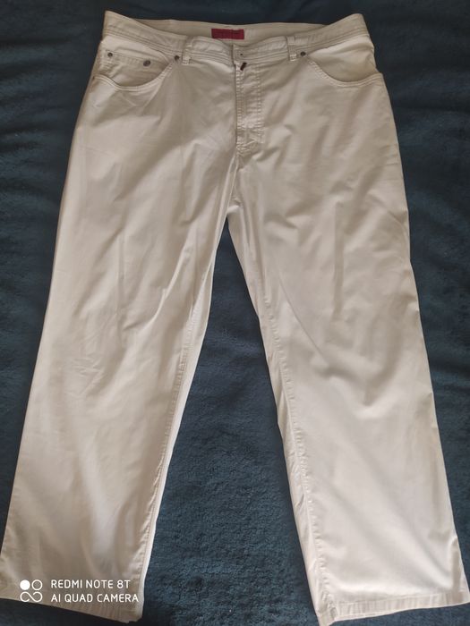 Spodnie męskie bawełniane cienkie, jasne, Pierre Cardin,XXL