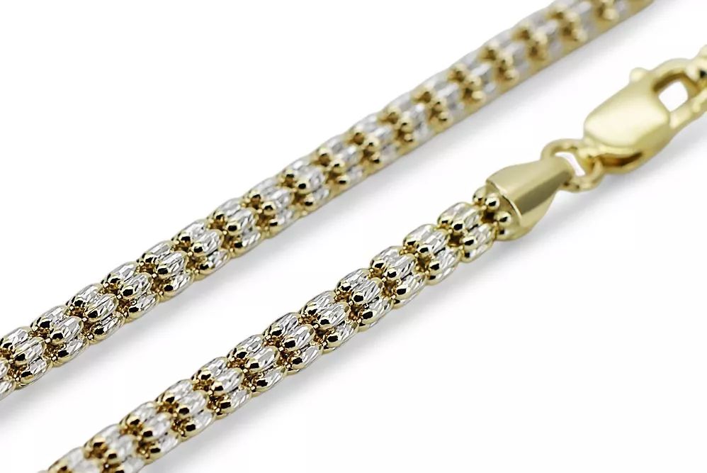 Złoty łańcuszek 14k Fantazy diamentowany cc069yw Warszawa biżuteria