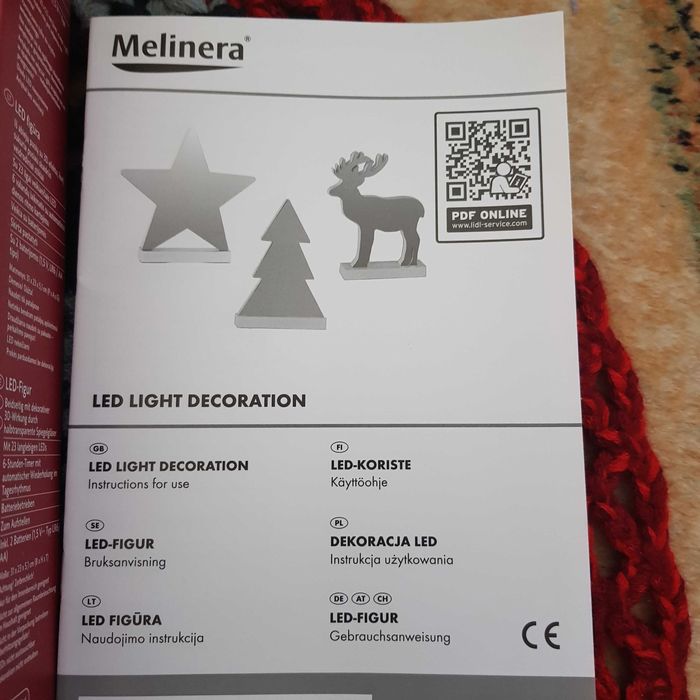 Jelonek 23 led, dekoracja efekt 3D.