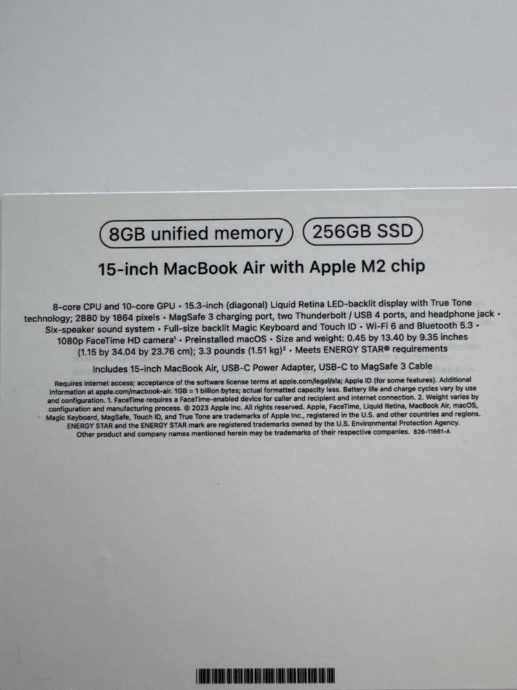 Коробка apple MacBook Air різні моделі