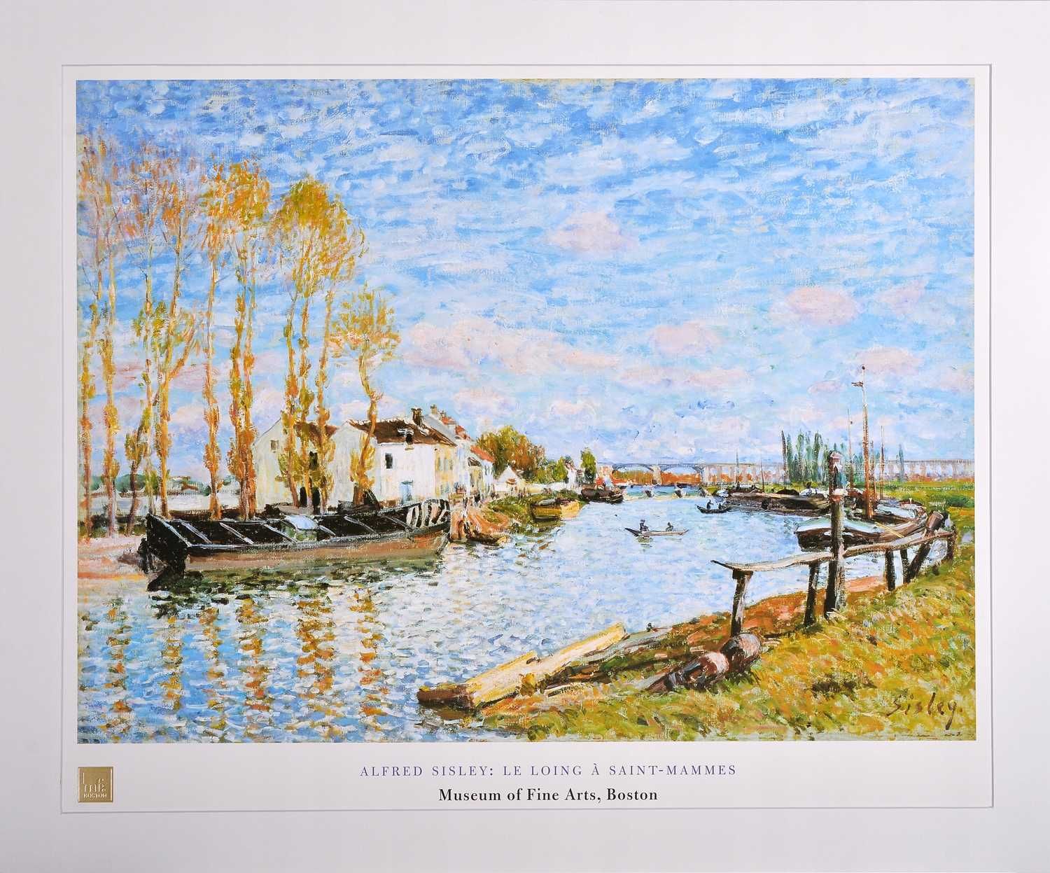 Alfred Sisley druk  artystyczny wykonany przez Muzeum w  Bostonie