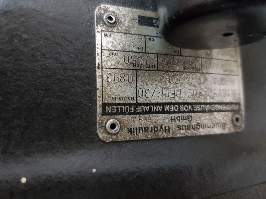Agregat hydrauliczny Bosch Rexroth Pompa o wydajności 147l Silnik 22Kw