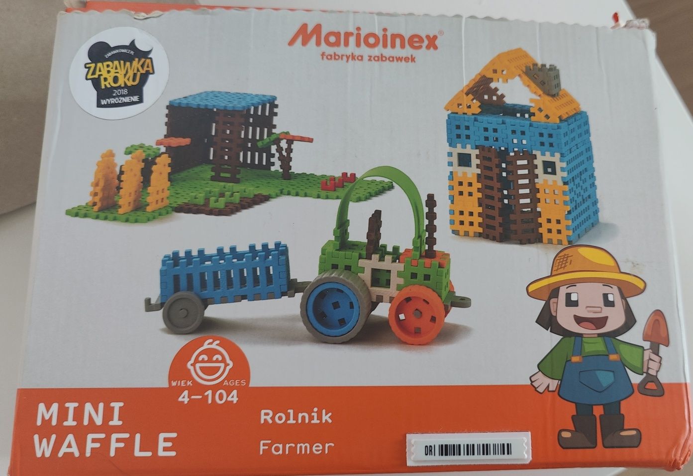 Marioinex klocki wafelki mini Klocki Mini Waffle FARMER / ROLNIK 185 e