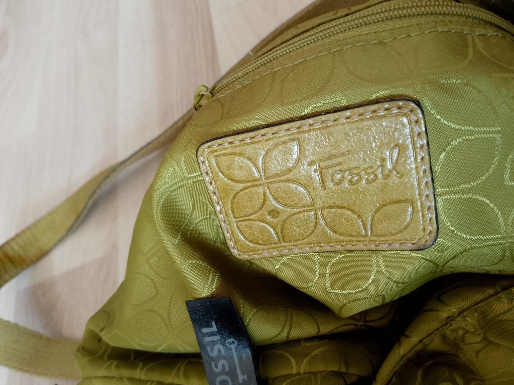 Fossil torebka vintage skóra bydlęca retro