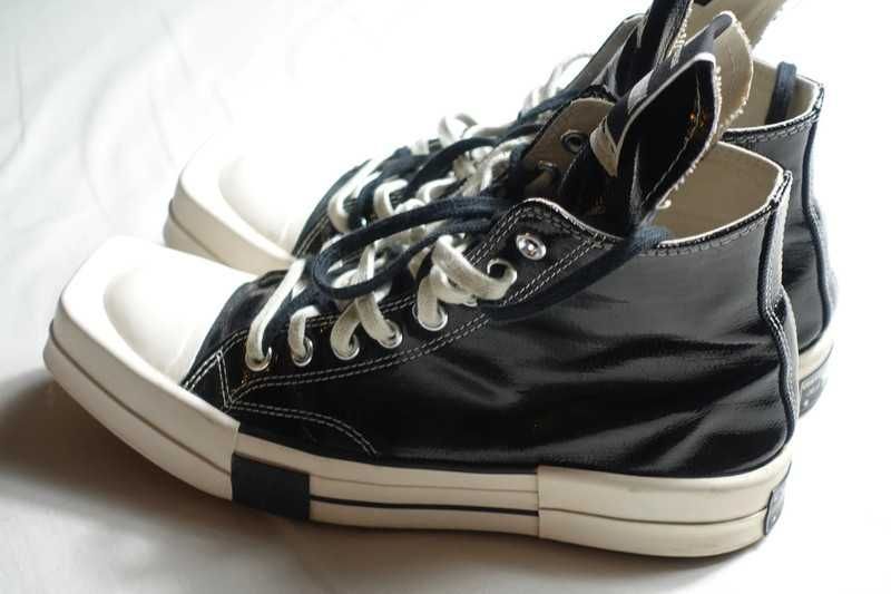 Rick Owens x Converse Turbodrk Drkshdw Sneakers High Top Czarne 42
