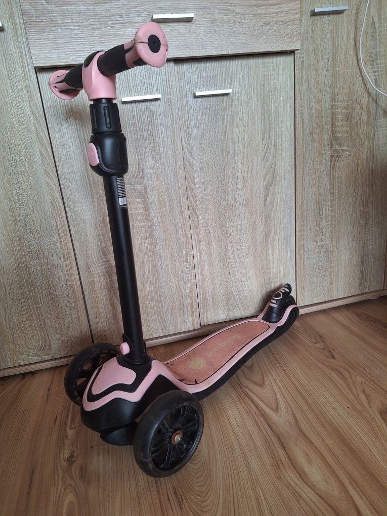 Sun baby hulajnoga trójkołowa balansowa 3 w 1 światła LED