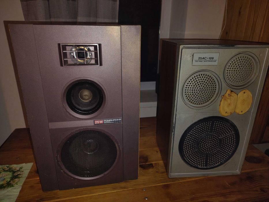 Колонки Вега Романтика Д1-012 та підсилювач після ревізії