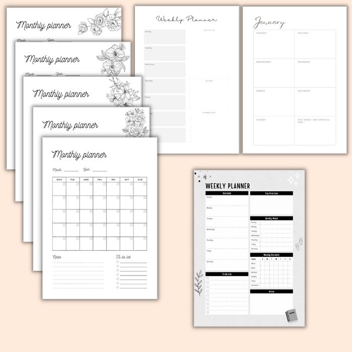 Planner agenda bloco secretária A5 2023