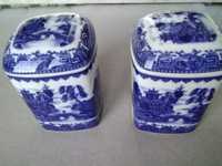 Caixas em porcelana da China Azul