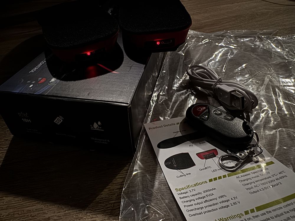Новые usb стельки с подогревом беспроводные с пультом управления