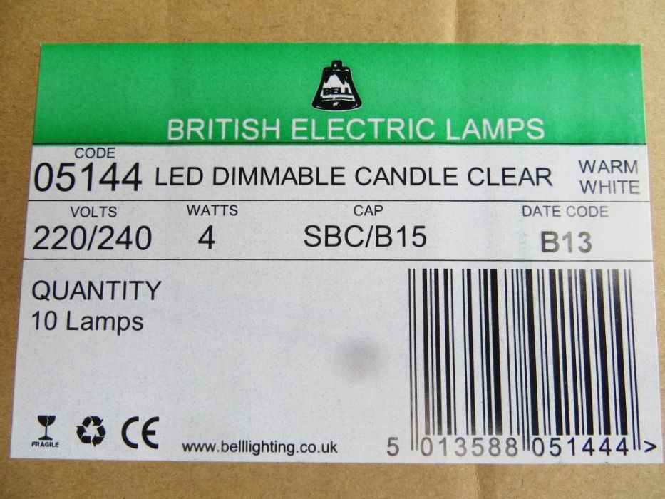 Zarówki led typ angielski za 10 szt.