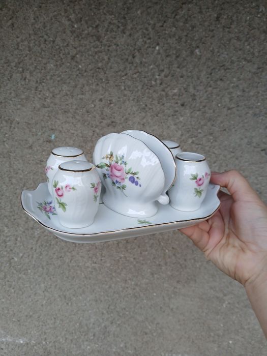 Салатник кружка Мейсенский букет конфетница сахарница Чехия фарфор