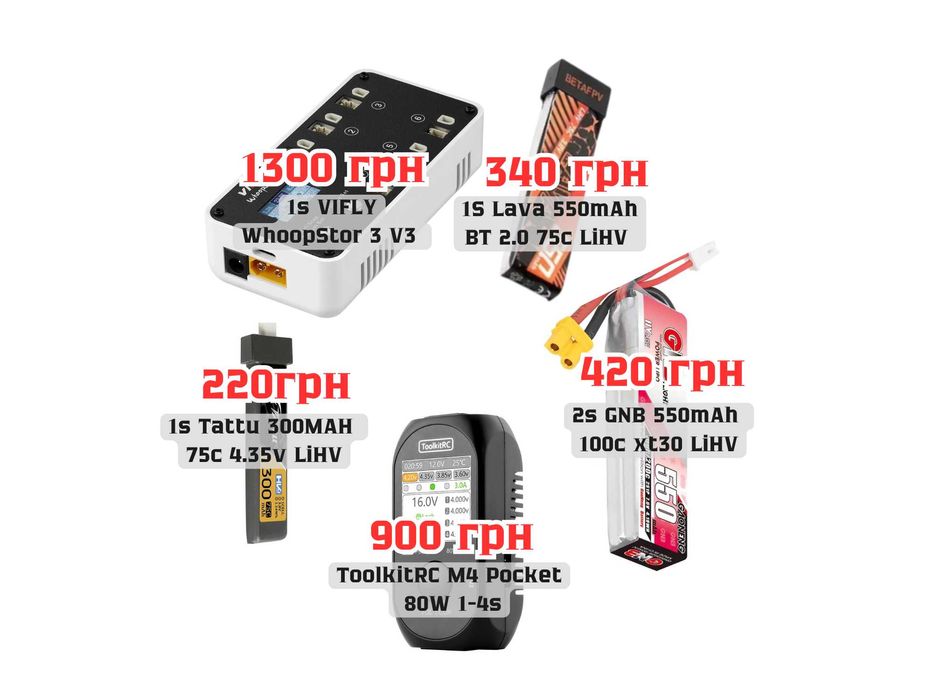 ‼️ Акамулятори 1s / 2s (TATTU / LAVA / GNB) BT2.0 / XT30 акб whoop ‼️