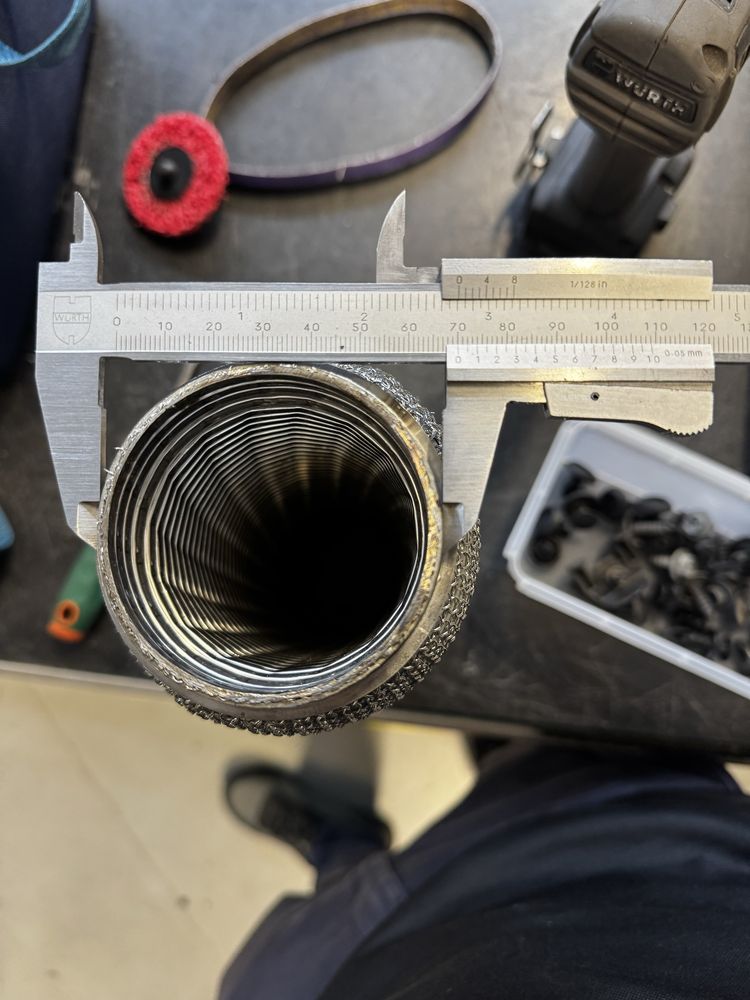 Flexivel reforçado Inox 63mm