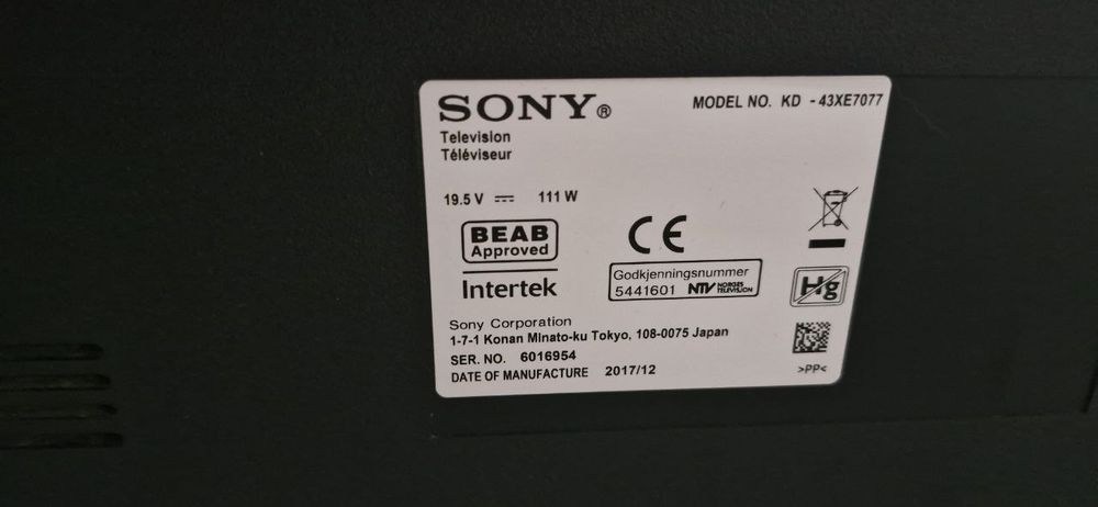 Telewizor Sony 43 cali 4K UHD Smart TV