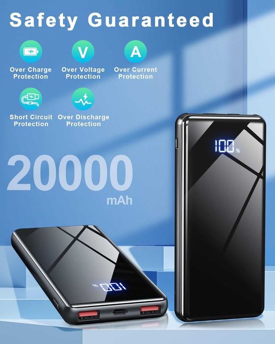 PowerBank, 22,5W, 20000 mAh, USB-C Lazci JM2 spp30