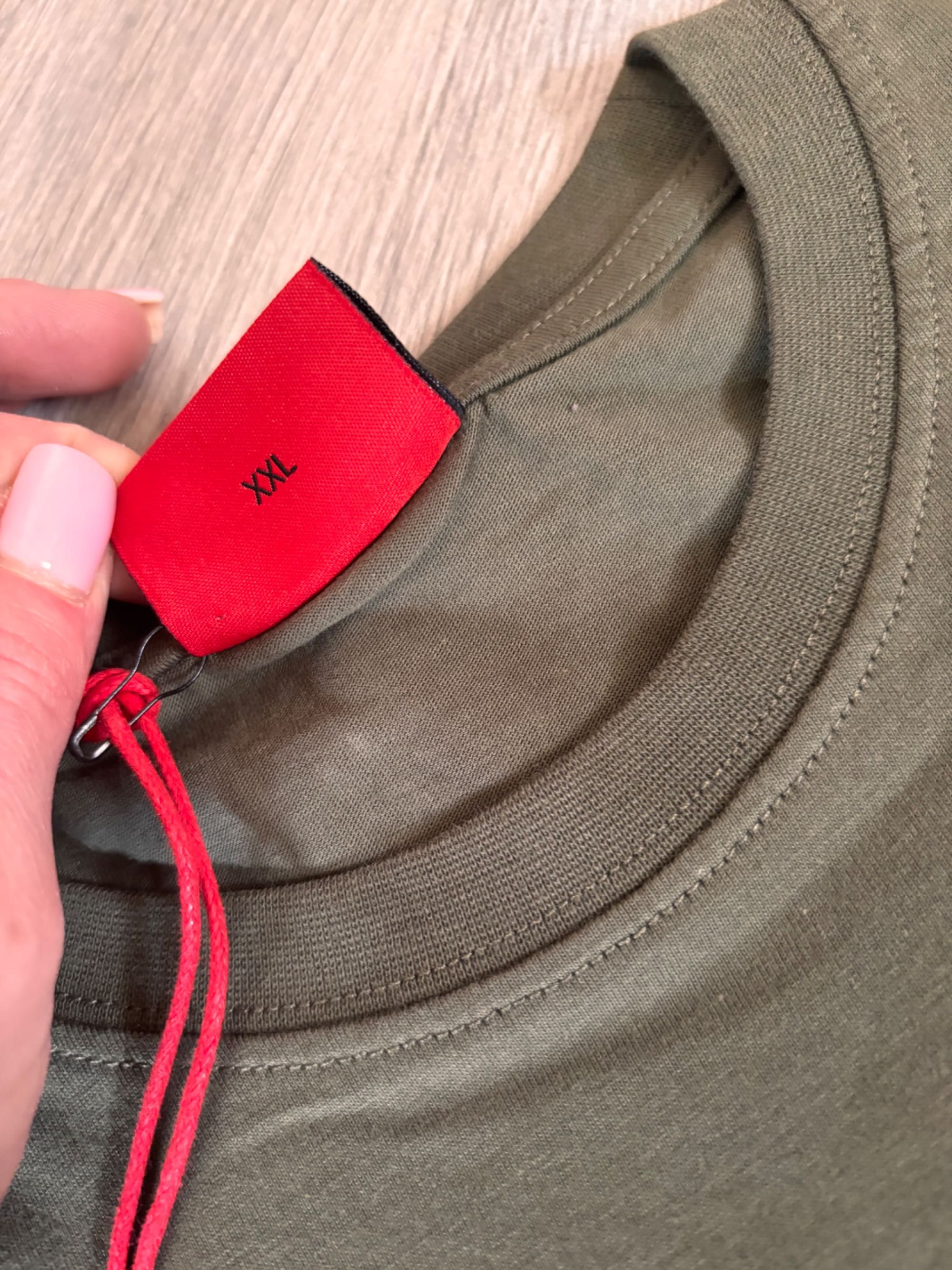 Hugo koszulka damska print xxl khaki nowa hugo boss