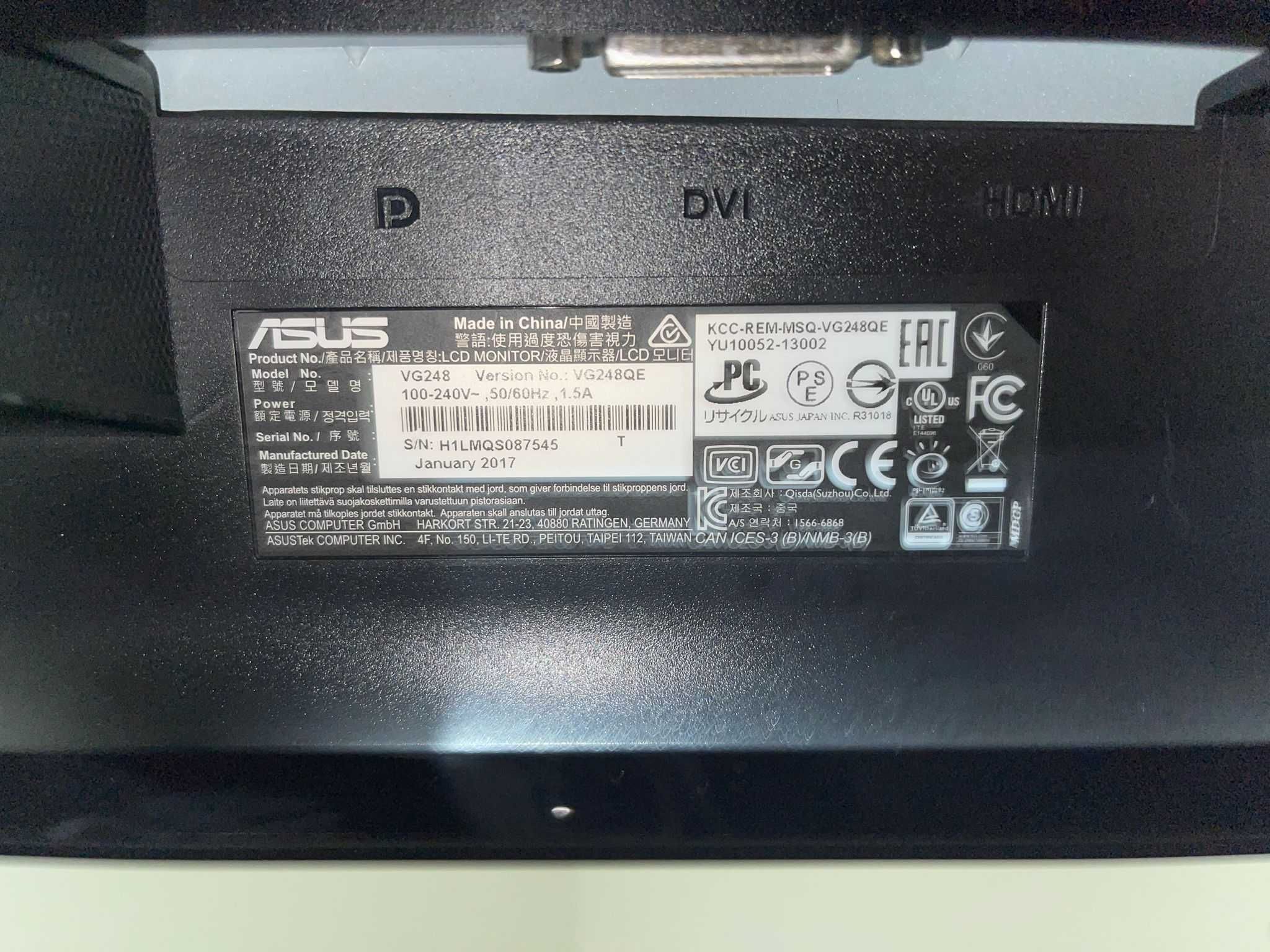 Monitor Gaming ASUS VG248QE