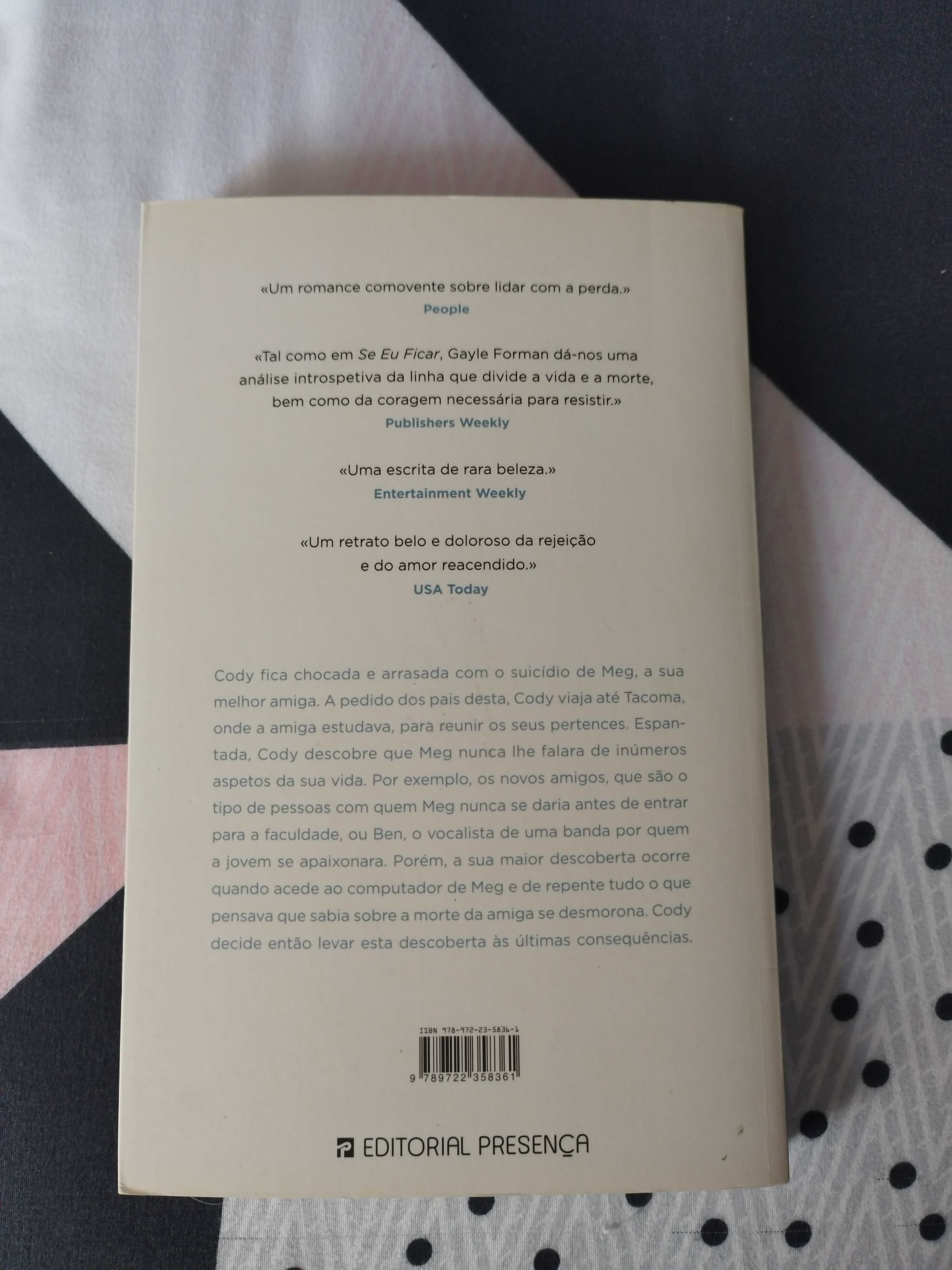 livro Eu estive aqui de Gayle Forman