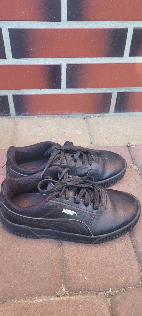 Buty sportowe Puma 34,5 czarne ekoskóra