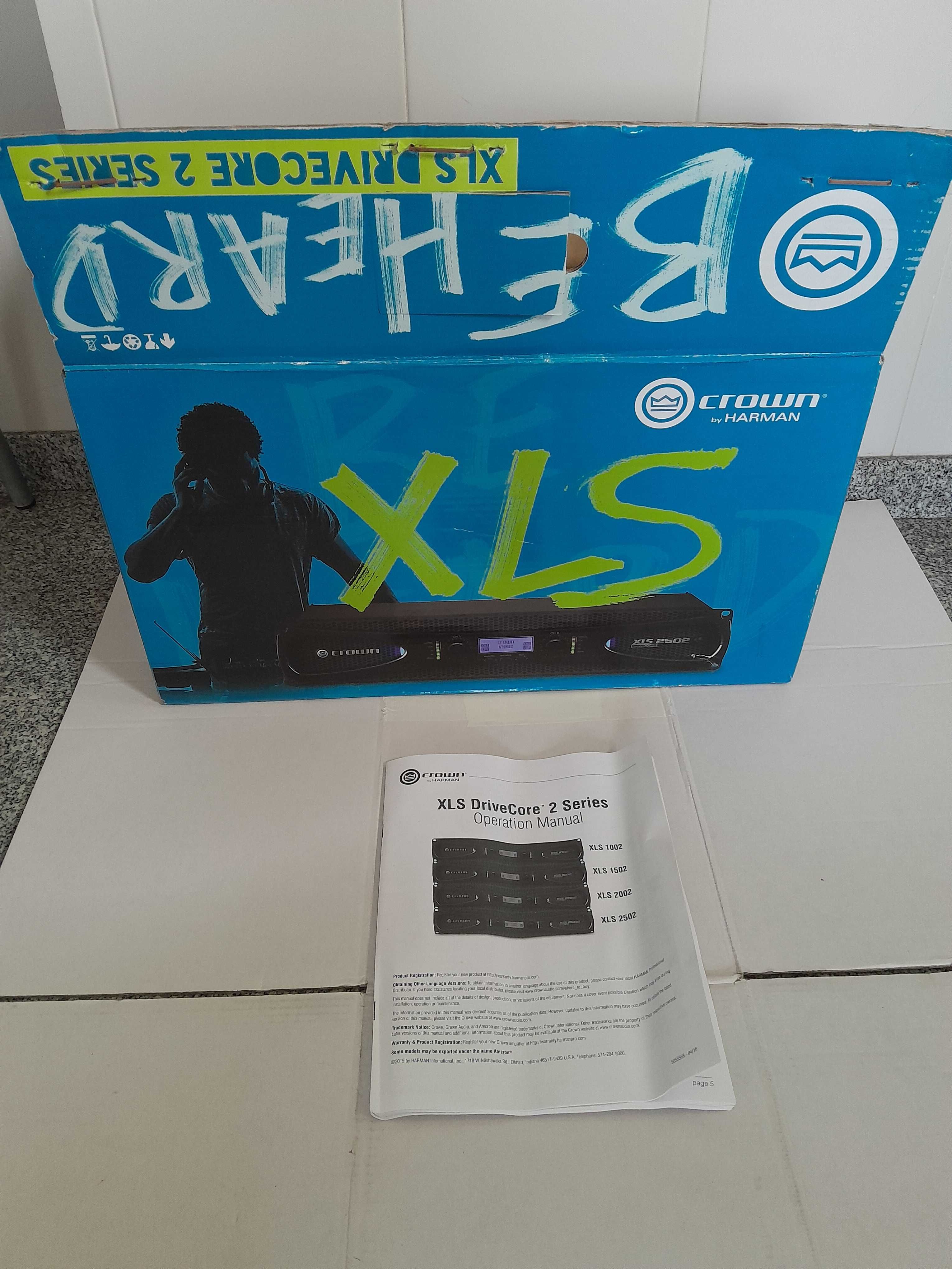 Amplificador Crown XLS 1002 Como Novo