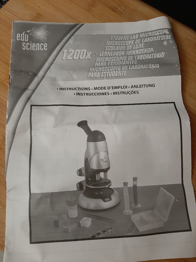 Kit microscópio de estudante EduScience